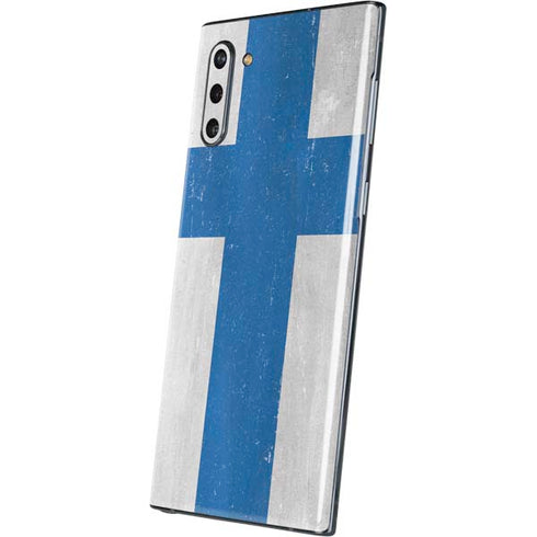 Finland Flag Distressed Galaxy Note 10 Skin